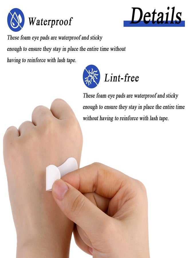 Styquenzer وسادات للعين لتطويل الرموش، 100 قطعة، وسادات تحت العين لتطويل الرموش، وسادات لاصقة لرفع الرموش، وسادات لتجعيد الرموش، وسادات إسفنجية للعين خالية من الوبر لتطويل الرموش، تجعيد، تلوين، ورفع. - Image 4